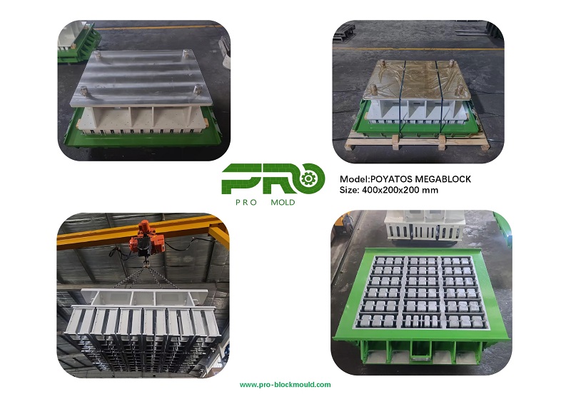 Digging deep into the Middle Eastern overseas market! POYATOS MEGABLOCK hollow brick moulds successfully exported to Dubai