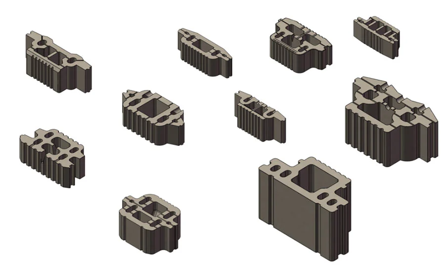 Concrete landscape forming mould
