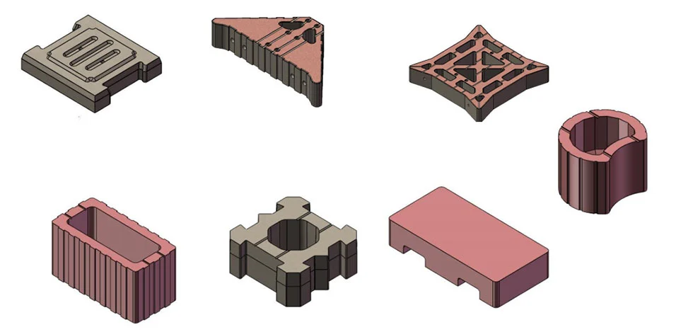 Concrete landscape forming mould